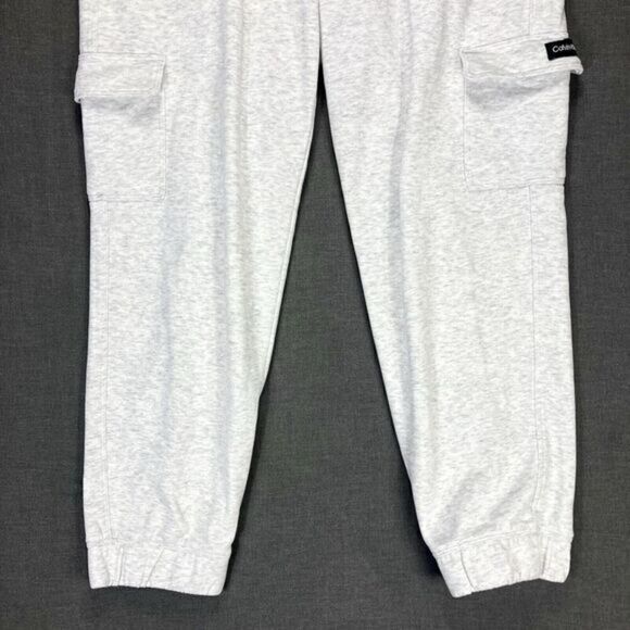 Calvin Klein Cargo Joggers Womens Size XL Grey Drawstring Streetwear Sweatpants - Picture 5 of 15